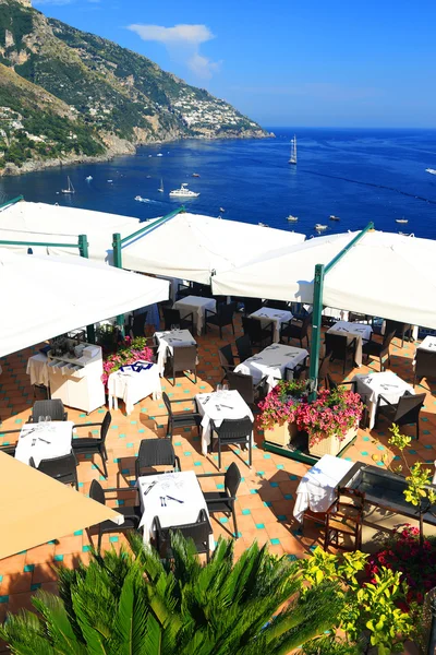 Resort Positano, amalfi pobřeží, Itálie, Evropa — Stock fotografie