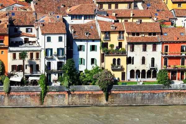 Verona, İtalya, Avrupa'nın havadan görünümü — Stok fotoğraf