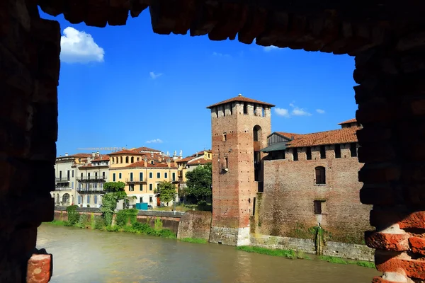 Middeleeuwse castel vecchio in verona — Stockfoto