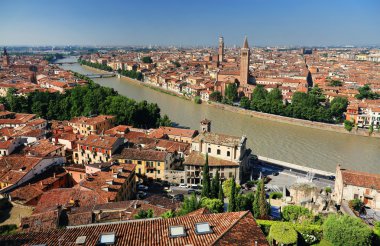 Verona 'nın hava görüntüsü