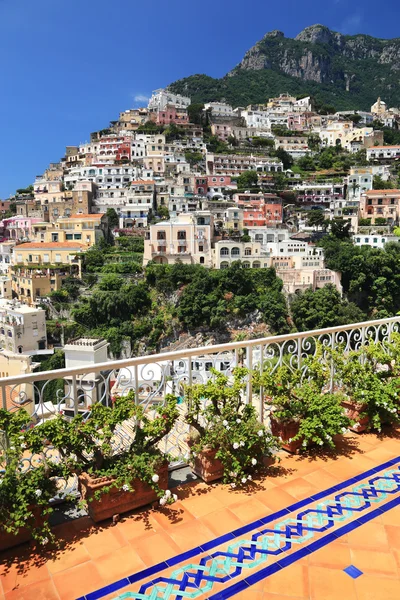 Positano resort an der Amalfi-Küste — Stockfoto