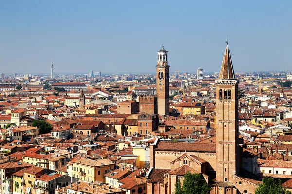 Luchtfoto van Verona — Stockfoto