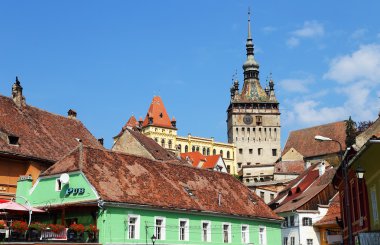 mimari ayrıntılı olarak sighisoara ortaçağ şehir