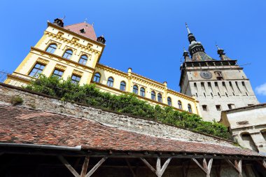 mimari ayrıntılı olarak sighisoara ortaçağ şehir