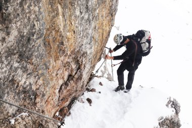 alpinist tırmanma
