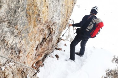alpinist tırmanma