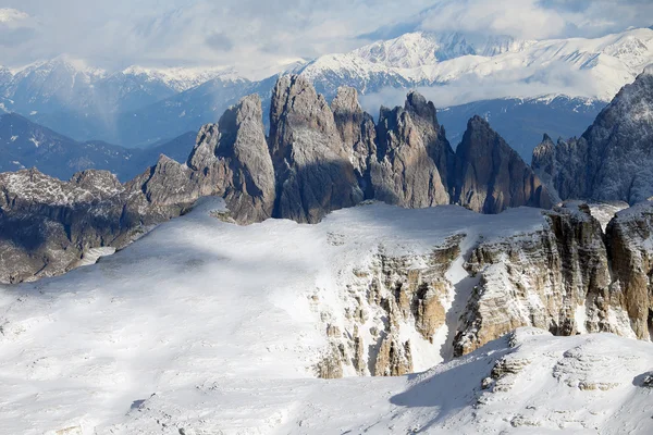 Alpine winterlandschap — Stockfoto