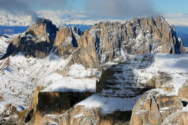 Зимовий альпійський пейзаж — стокове фото