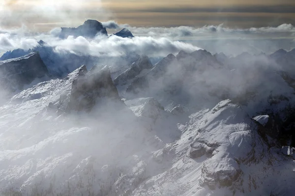 Paysage alpin hivernal — Photo