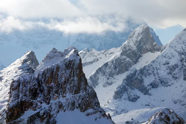 Paysage alpin hivernal — Photo