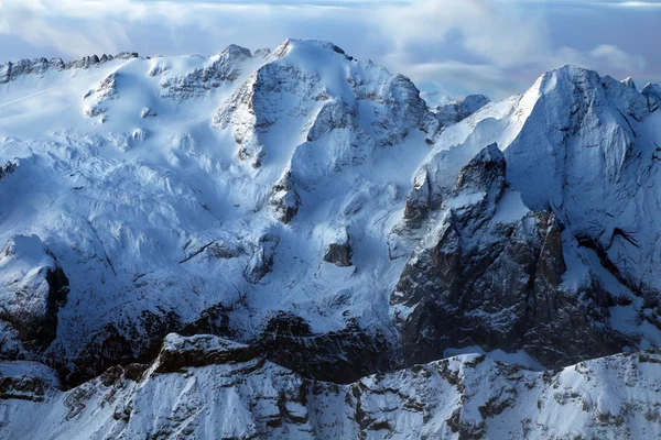 Alpejski krajobraz zimowy — Zdjęcie stockowe