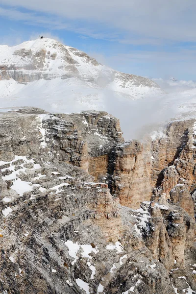 Зимовий альпійський пейзаж — стокове фото