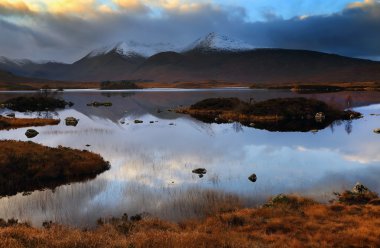 Rannoch Moor Glencoe yakınındaki