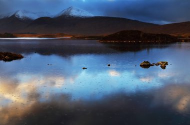 Rannoch Moor Glencoe yakınındaki