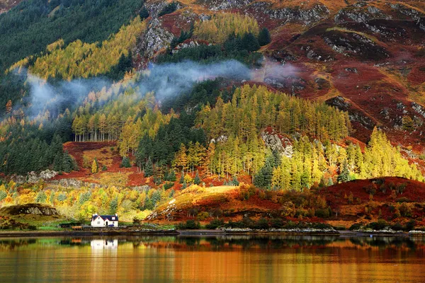 Herbstfarben im Hochland — Stockfoto