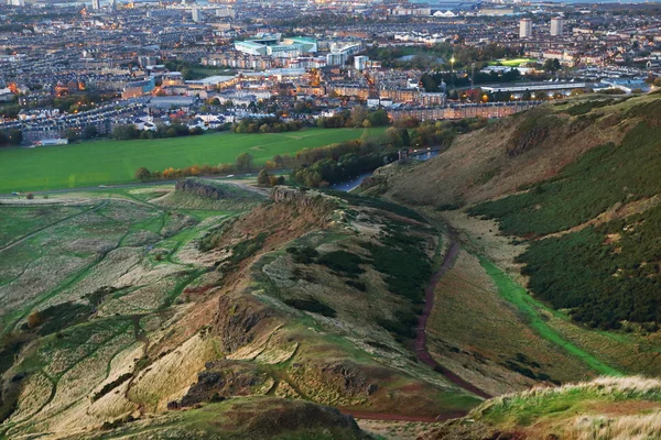 Vista aerea di Edimburgo — Foto Stock