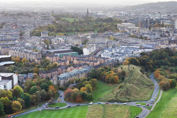 爱丁堡的鸟瞰图 — 图库照片