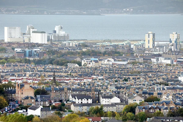 Luchtfoto van edinburgh — Stockfoto