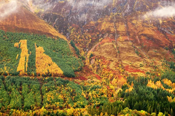 A paisagem de outono de montanha — Fotografia de Stock