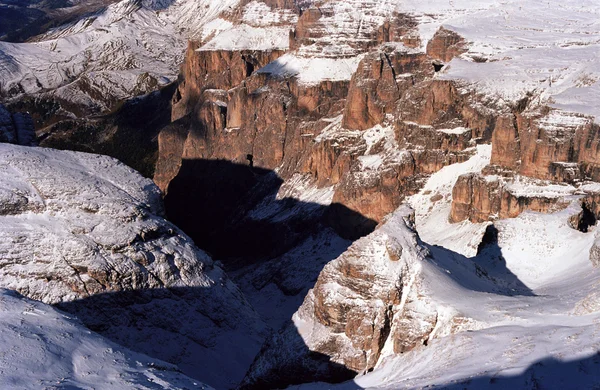 Sella Group i Dolomitterne - Stock-foto