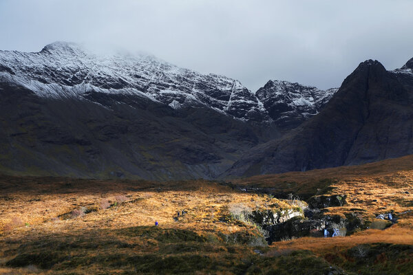 Autumn colours in Cuilin Mountains