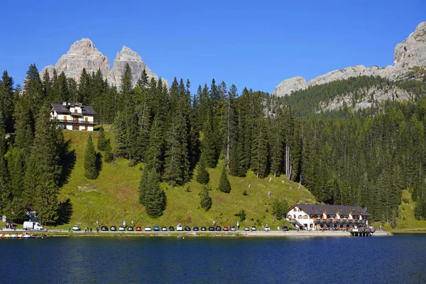 Paesaggio Estivo Del Lago Misurina Cadini Misurina Dolomiti Italia Europa — Foto Stock