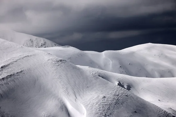 Paisagem Inverno Nos Alpes Transilvânia Montanhas Fagaras Roménia Europa — Fotografia de Stock