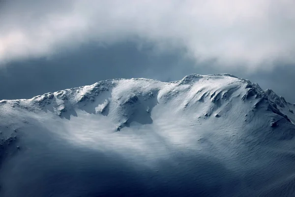 Zimowy Krajobraz Alpach Siedmiogrodzkich Góry Fagaras Rumunia Europa — Zdjęcie stockowe