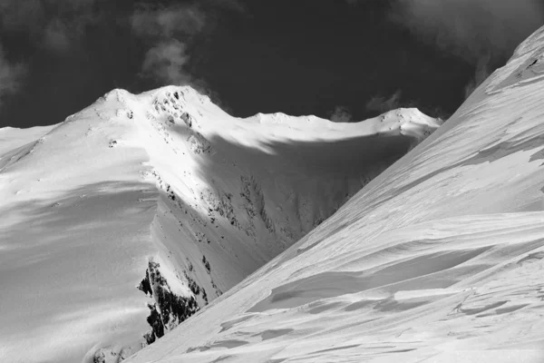 Vinterlandskap Transylvanska Alperna Fagarasbergen Rumänien Europa — Stockfoto