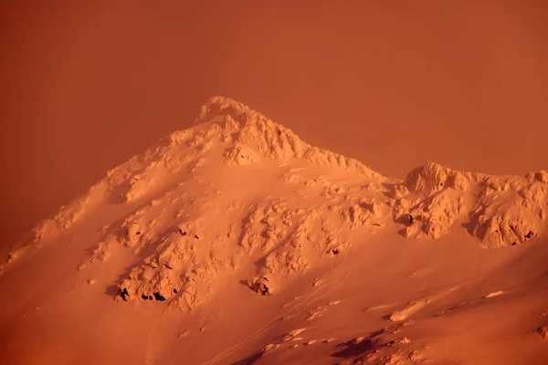 Zimowy Krajobraz Alpach Siedmiogrodzkich Góry Fagaras Rumunia Europa — Zdjęcie stockowe