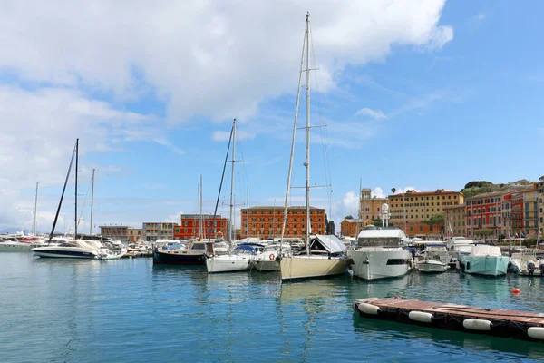 Boote Hafen Von Santa Margherita Ligurien Italien Europa — Stockfoto