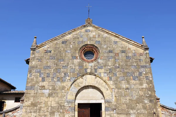 Arkitektur Den Medeltida Byn Monteriggioni Siena Italien Europa — Stockfoto