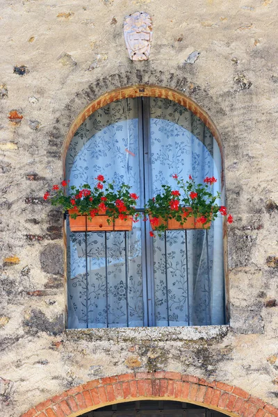 Detalhes Arquitetônicos Casas Antigas Toscana Itália Europa — Fotografia de Stock