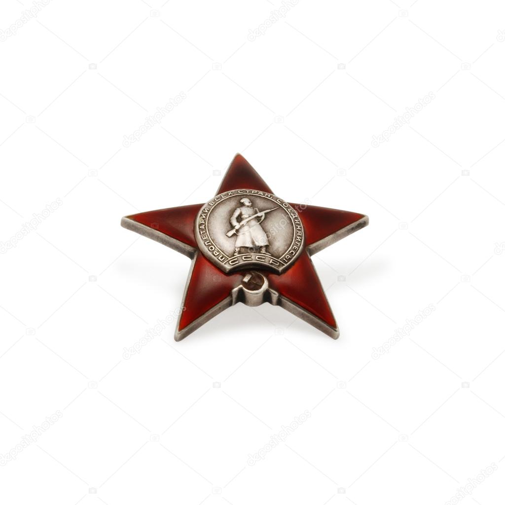 Soviet Orders of the Patriotic war on a white background