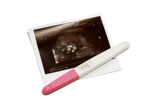 Positive pregnancy test — Stock Photo, Image