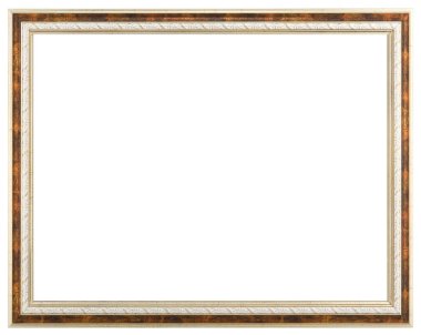 Eski klasik ahşap tuval çerçeve.