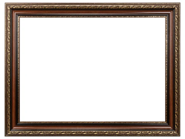 Classic Old Vintage Wooden mockup canvas frame — Stock Photo, Image