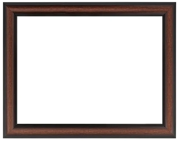 Old Vintage classic Golden Wooden mockup canvas frame — Fotografia de Stock