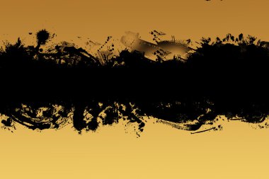 Grunge afiş beyaz Inky sıçraması ile