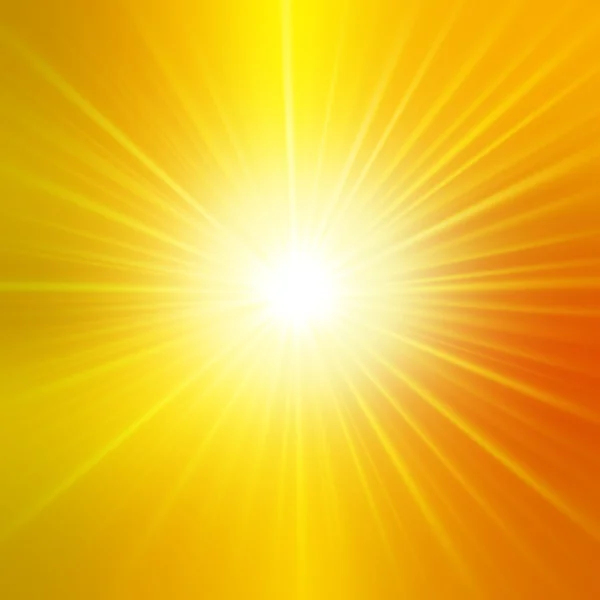 Summer background with a magnificent sun burst with lens flare. Hot with space for your message — Stock Photo, Image