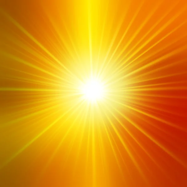 Yaz arka lens ile muhteşem güneş patlaması ile flare. İletinizi alan ile sıcak