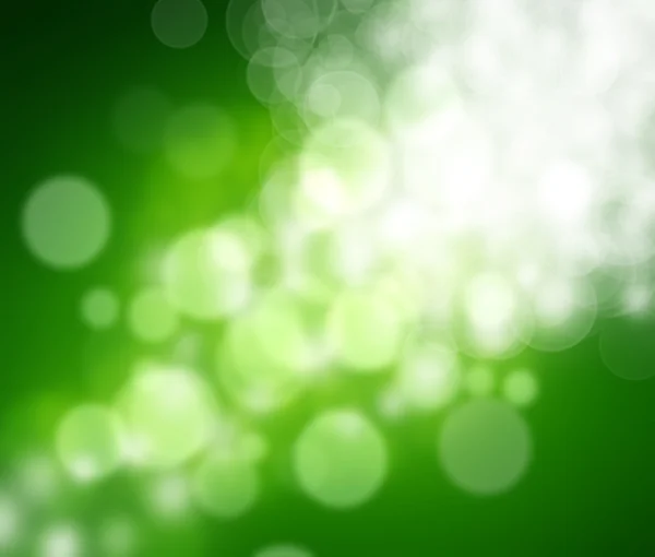 Zielony bokeh abstrakcyjne światło tło. — Zdjęcie stockowe