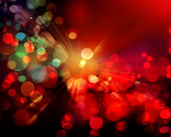 Colorful lights on red background. — Stock Photo, Image