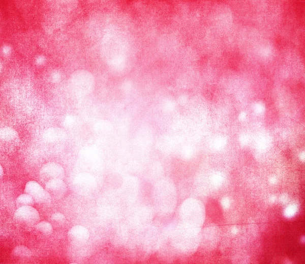 Red and white Bokeh Retro Background with Scratches — Stock Photo, Image