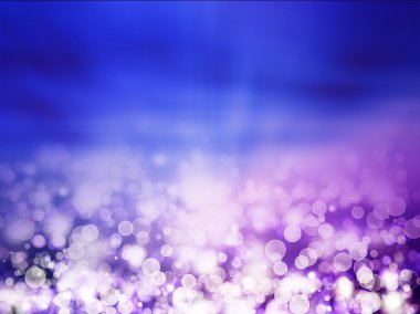 Mavi menekşe bokeh soyut ışık arkaplanı