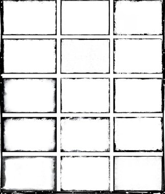 Grunge çerçeve koleksiyonu. vektör tasarım illusration