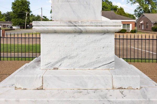 Arkadelfia Arkansa Eua Junio 2021 Condado Clark Com Monumento Confederado — Fotografia de Stock