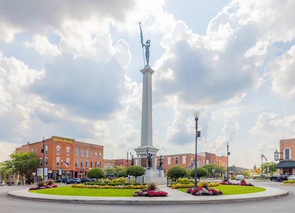 Angola Indiana États Unis Août 2021 Monument Des Soldats Comté — Photo