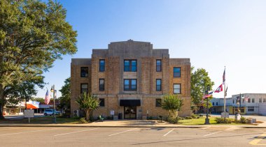 Murfreesboro, Arkansas, ABD - 26 Eylül 2021: Tarihi Güney Pike İlçe Adliyesi
