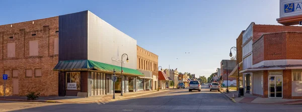 Caruthersville Missouri Usa October 2021 Παλιά Εμπορική Διανομή Κατά Μήκος — Φωτογραφία Αρχείου